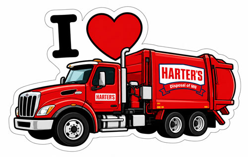 I love Harters MN truck sticker