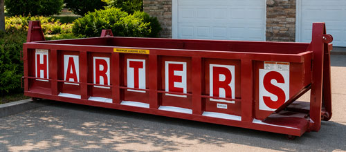 Red Harters disposal dumpster container rentals